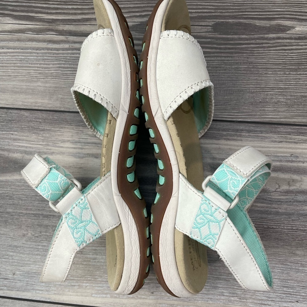 MERRELL WOMEN'S HIBISCUS IVORY WHITE SLINGBACK SPORT SANDALS SHOES SIZE 7 - Picture 9 of 12